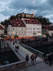 A scenic European landscape featuring historic architecture and vibrant streets.