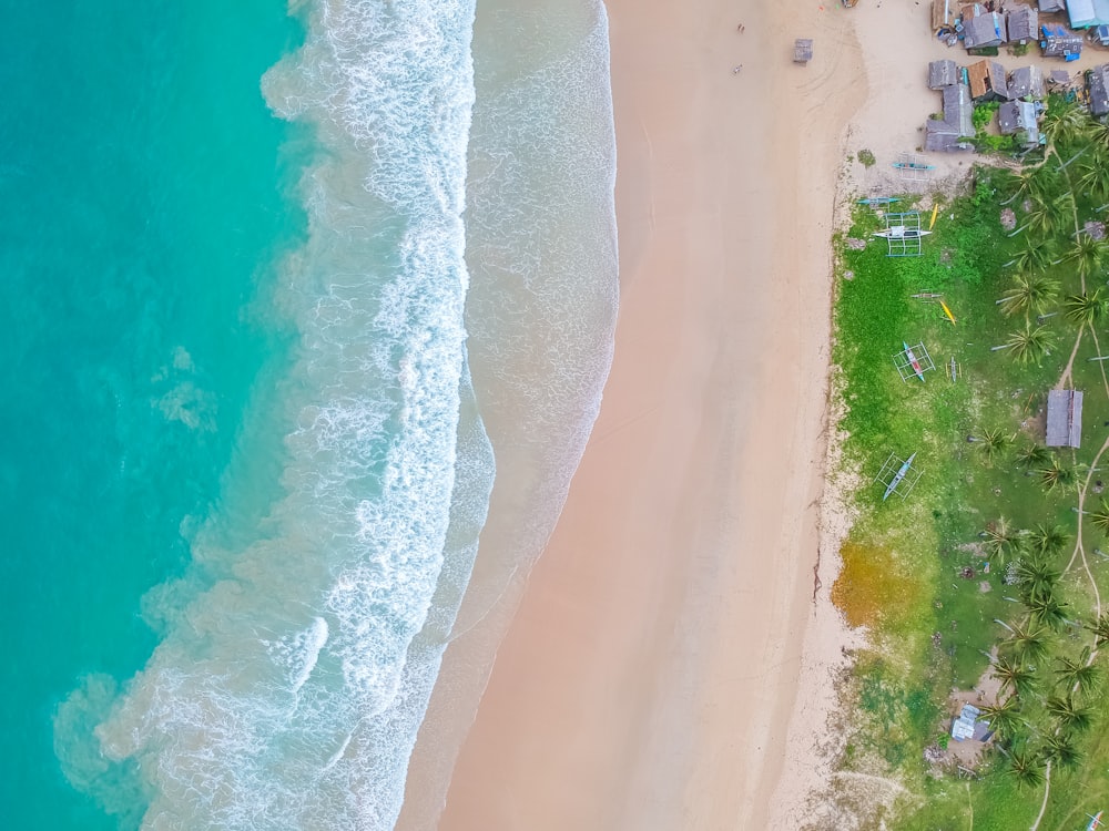 ocean waves on shore