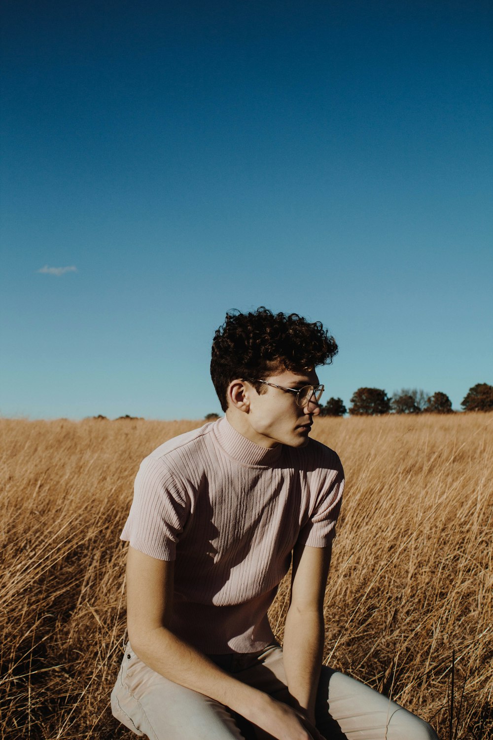 man sitting on ground