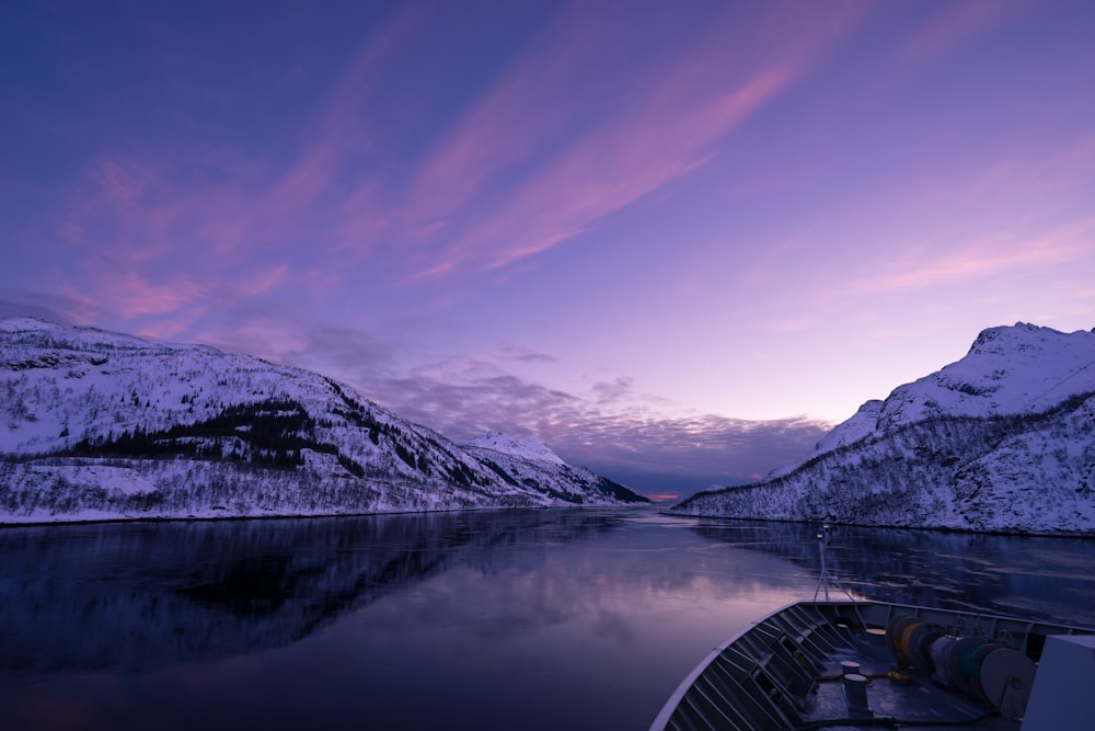 landscape photo of snow covering mountain