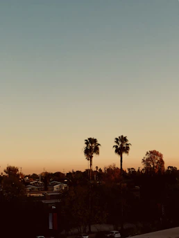A serene urban landscape of Monterrey at sunset, highlighting soft light and minimalist composition.