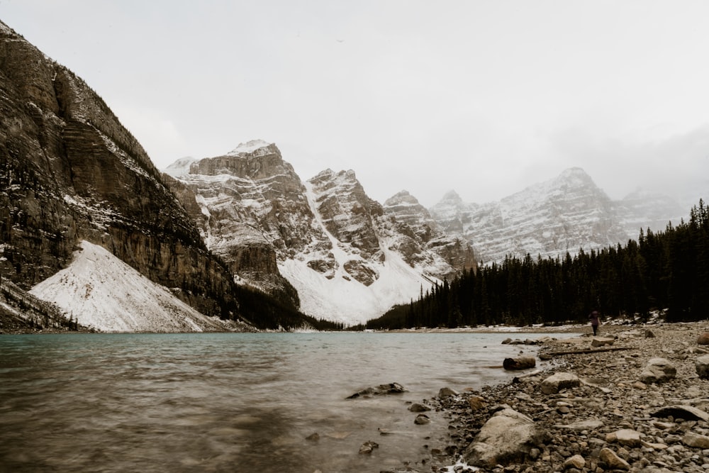 landscape photo of mountains and body of water