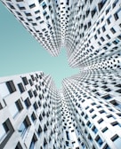 low angle view of high-rise buildings