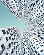 low angle view of high-rise buildings