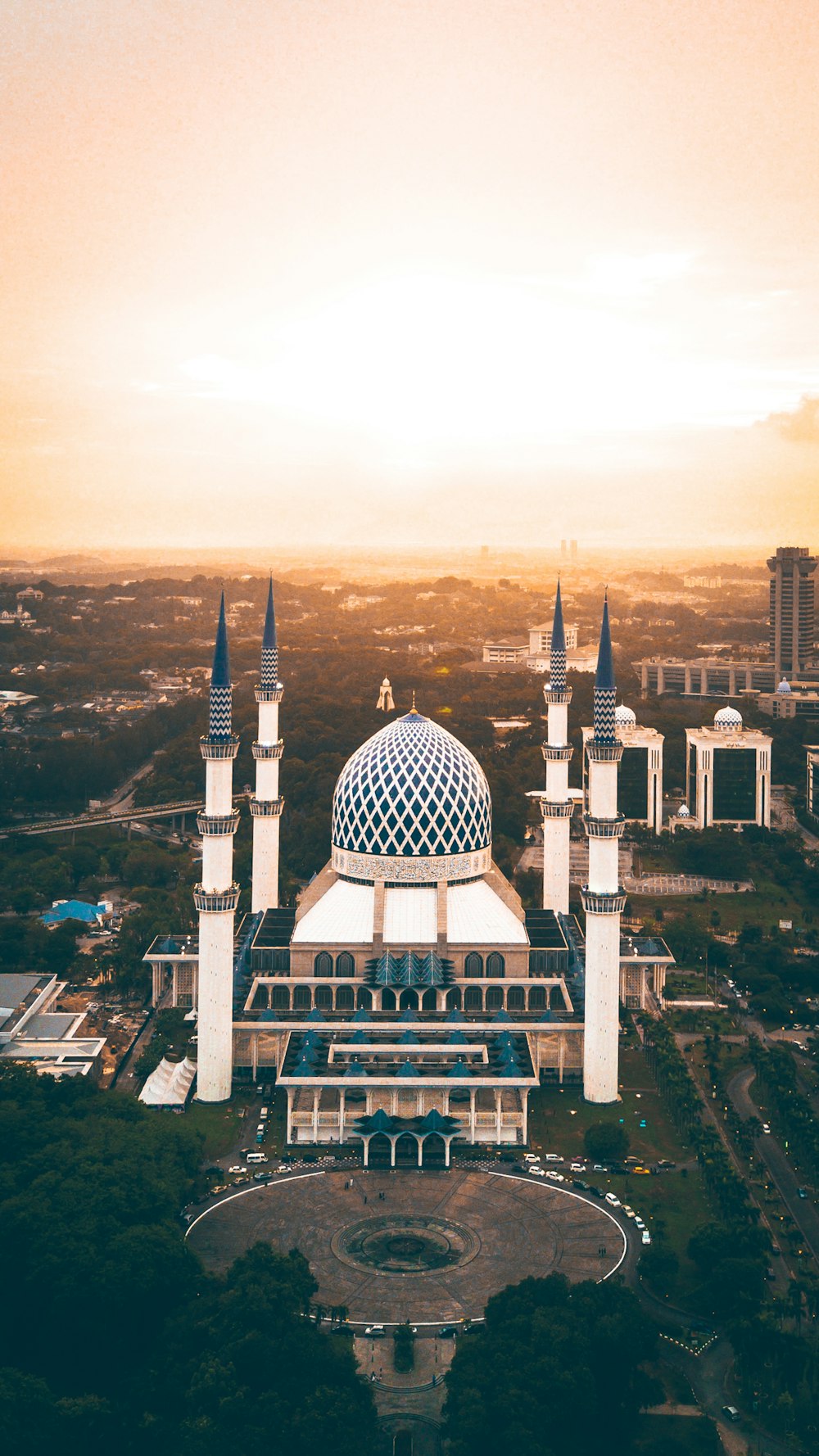 Blaue Moschee, Türkei zur goldenen Stunde