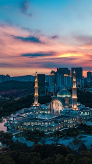 aerial photography of dome building
