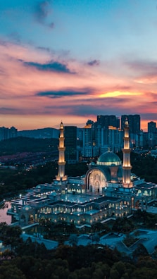 aerial photography of dome building