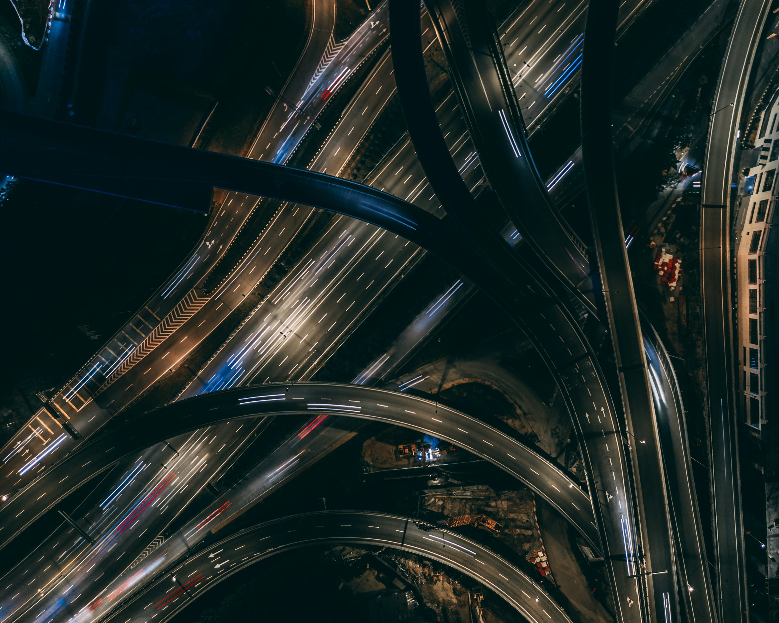 Light Trails on Pencala Link Interchange