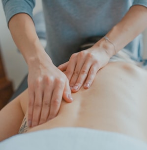 Woman receiving massage