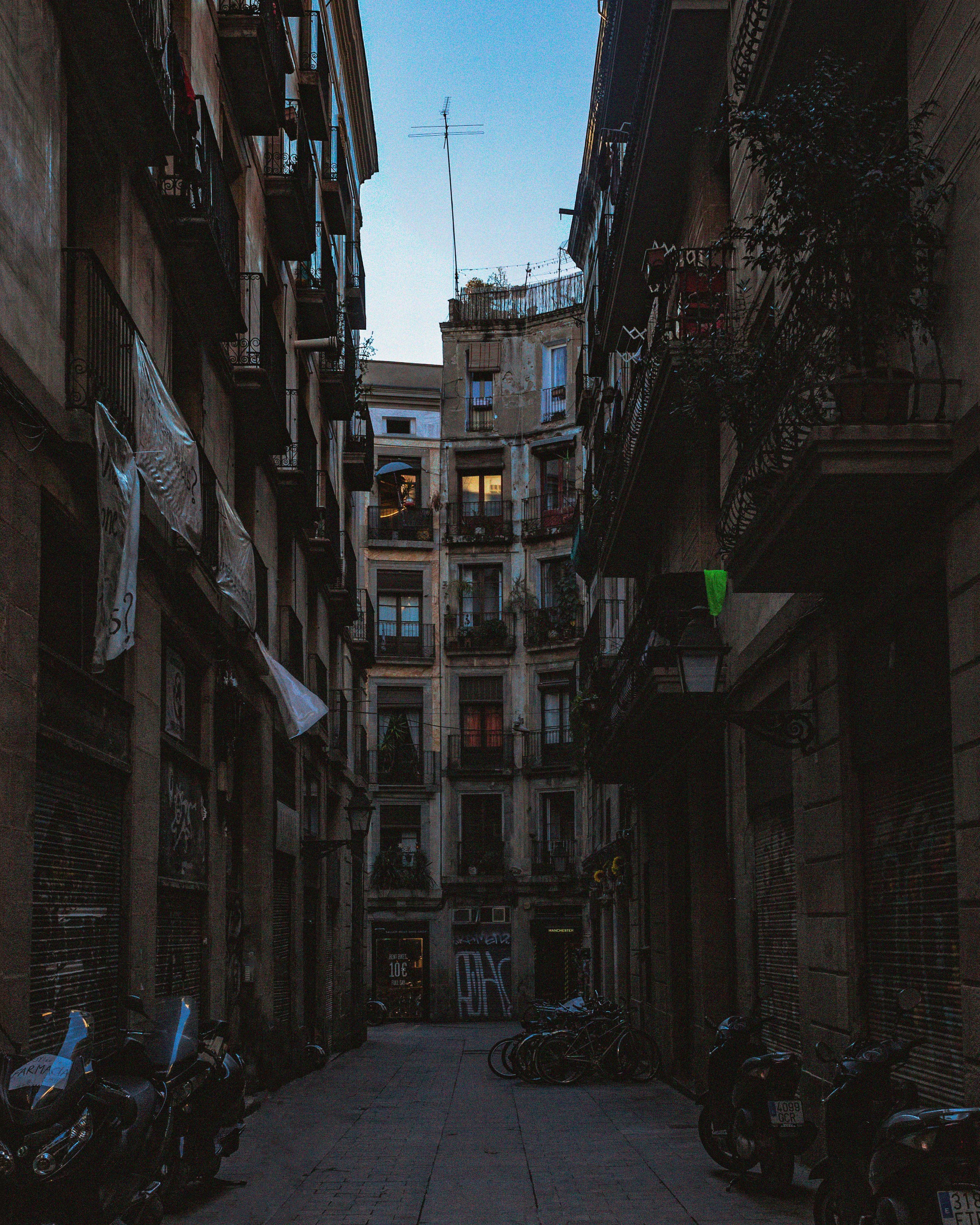 Little street in Barcelona