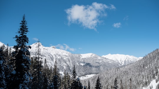 snow mountain under cloudy sky during daytime in Joffre Lakes Provincial Park Canada