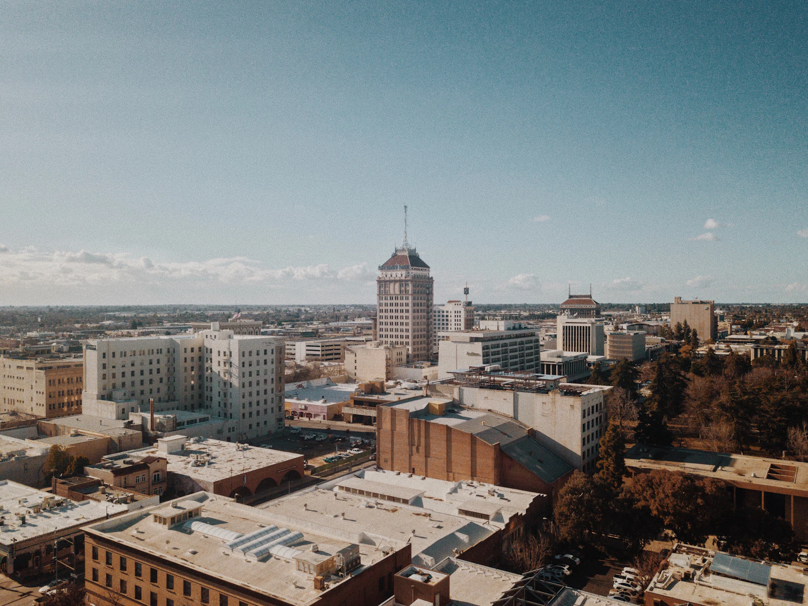 Fresno California Central Valley downtown street view