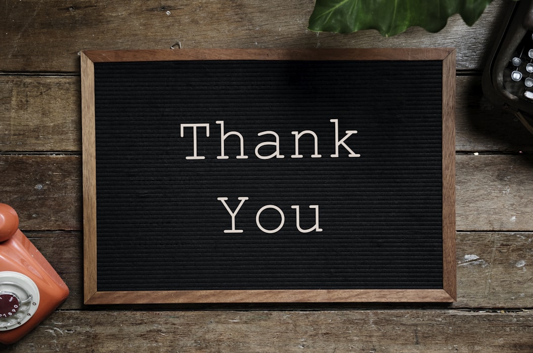 Thank you Photo by rawpixel Unsplash - Revealing WINNERS and Wrapping Up the #AtoZChallenge 2018 Event Feedback DAY FIVE