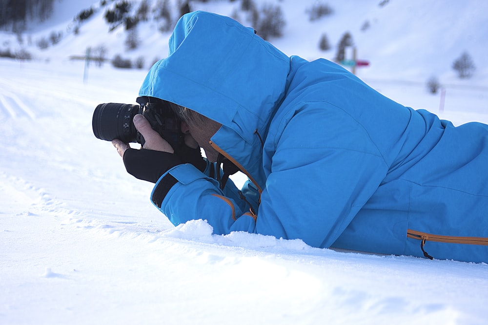 man taking photo