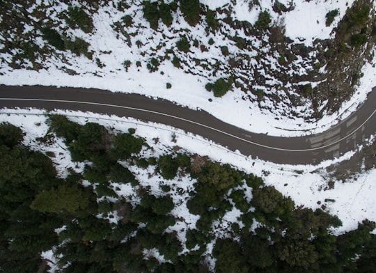 bird's-eye view photography of road in Phocis Greece