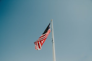 U.S. flag pole during daytime