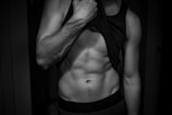 A before-and-after photo showcasing a successful fitness transformation.