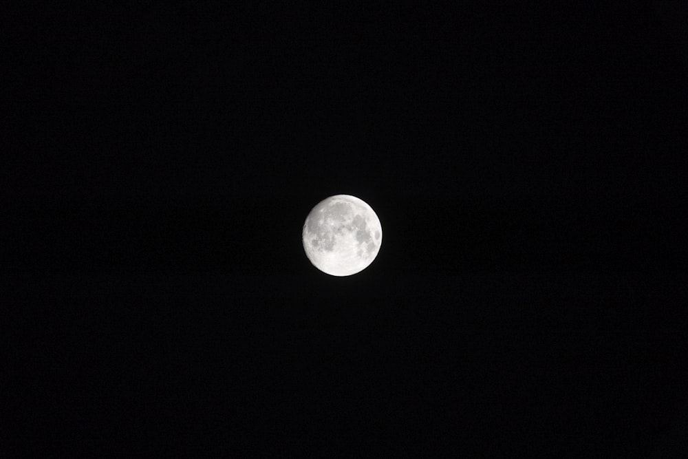 full moon during nighttime