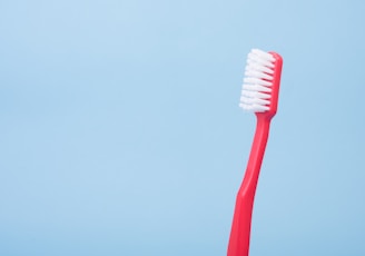 red toothbrush