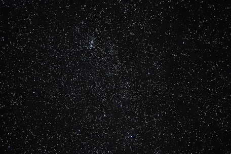the night sky is filled with stars