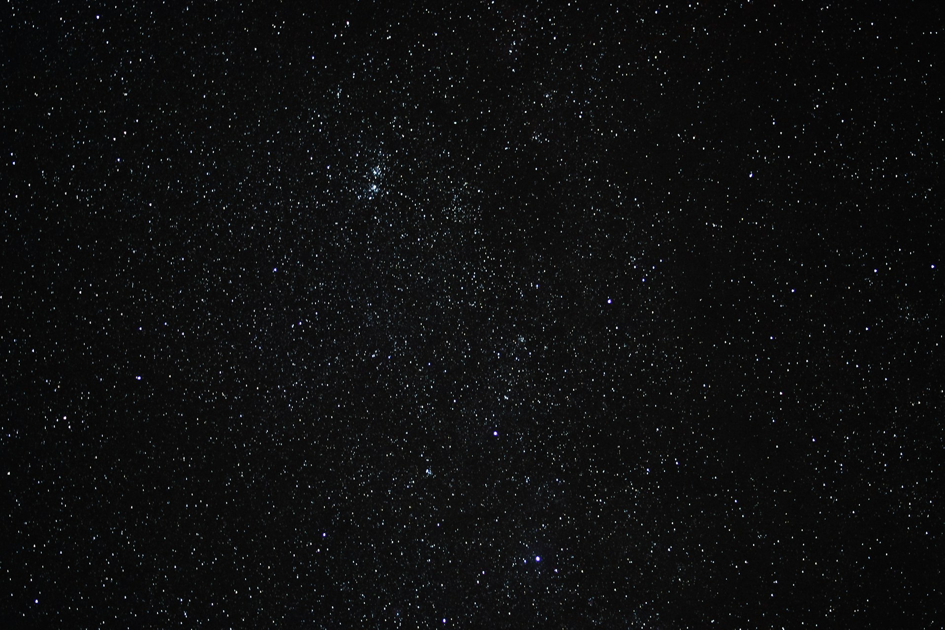 the night sky is filled with stars