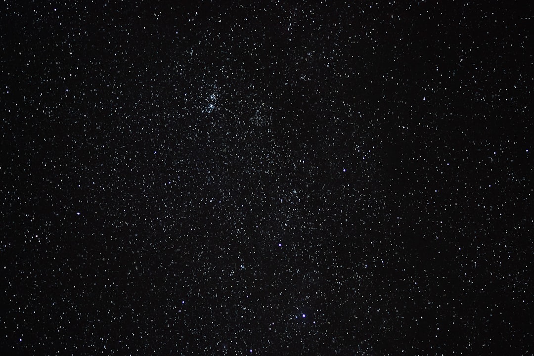 the night sky is filled with stars,