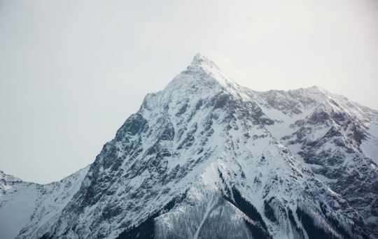 landscape photo of mountain covered with snow in Yoho National Park Canada