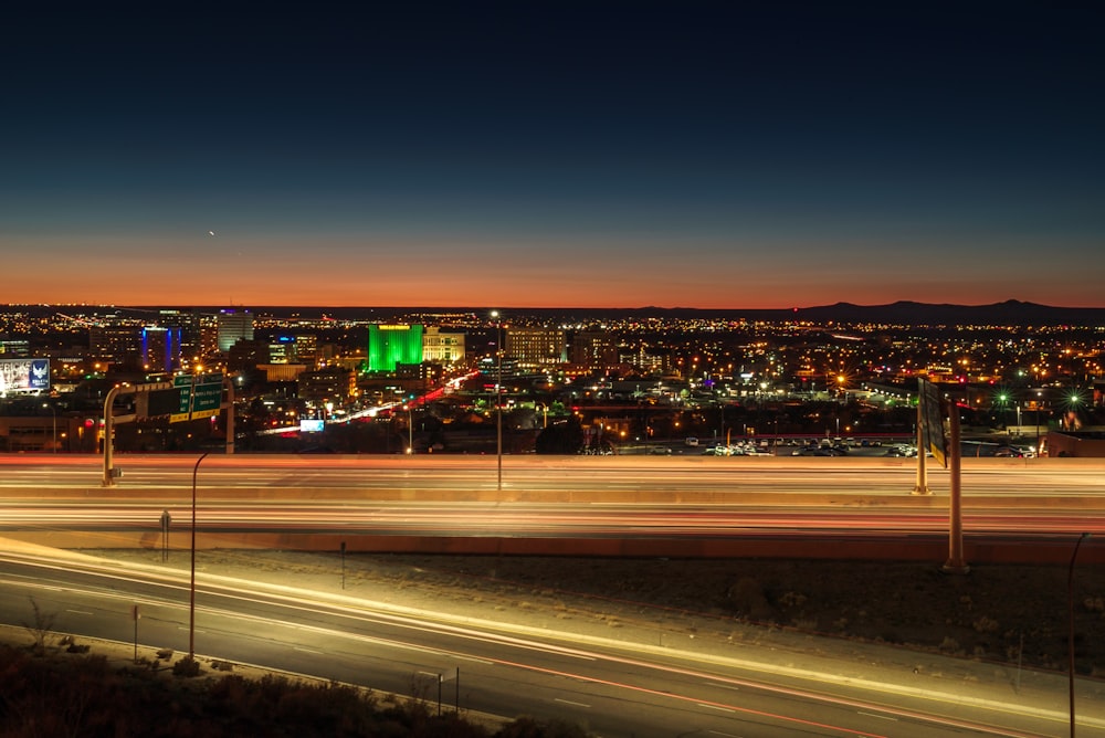 city during night