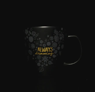 A sturdy mug adorned with a cheerful donkey sketch surrounded by wildflowers.