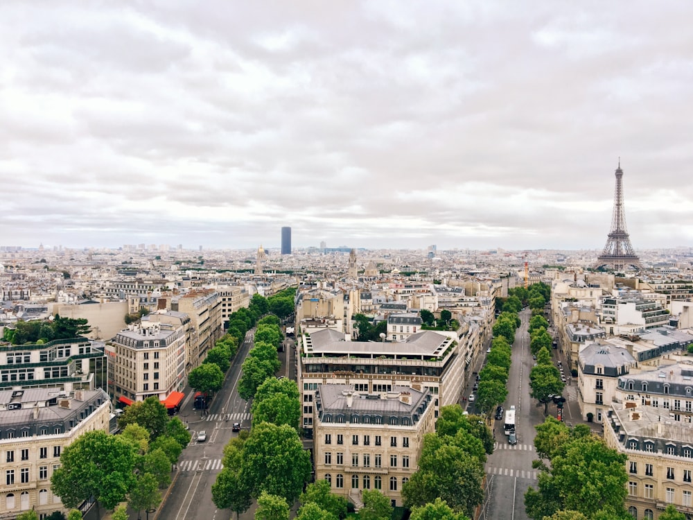 aerial photography Eiffel Tower, Paris
