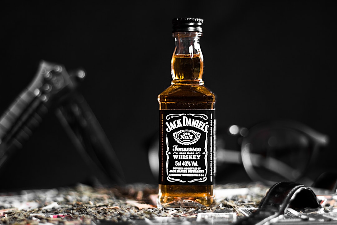Jack Daniels Tennessee Whiskey bottle,