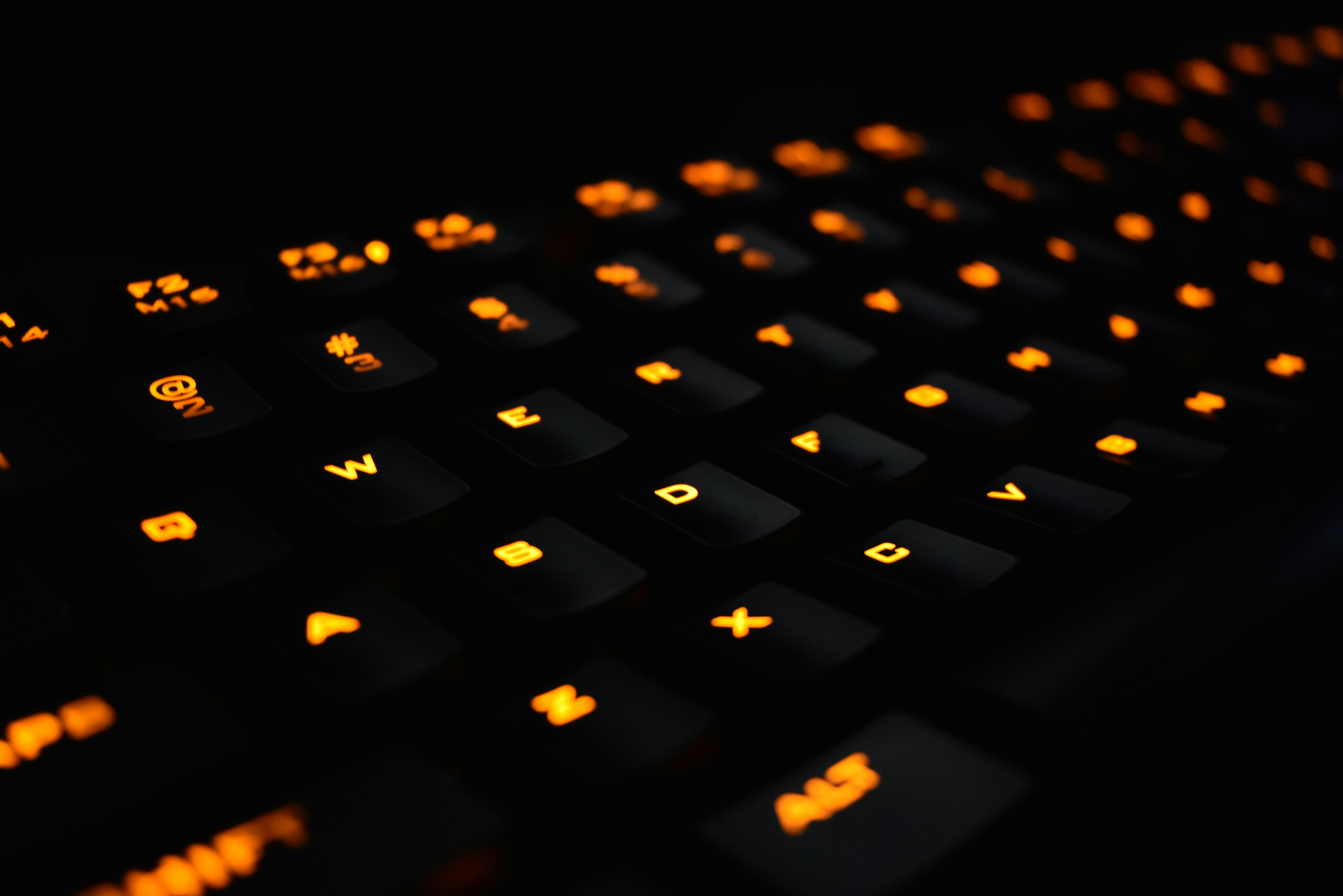 Mechanical Gaming Keyboard Orange LED