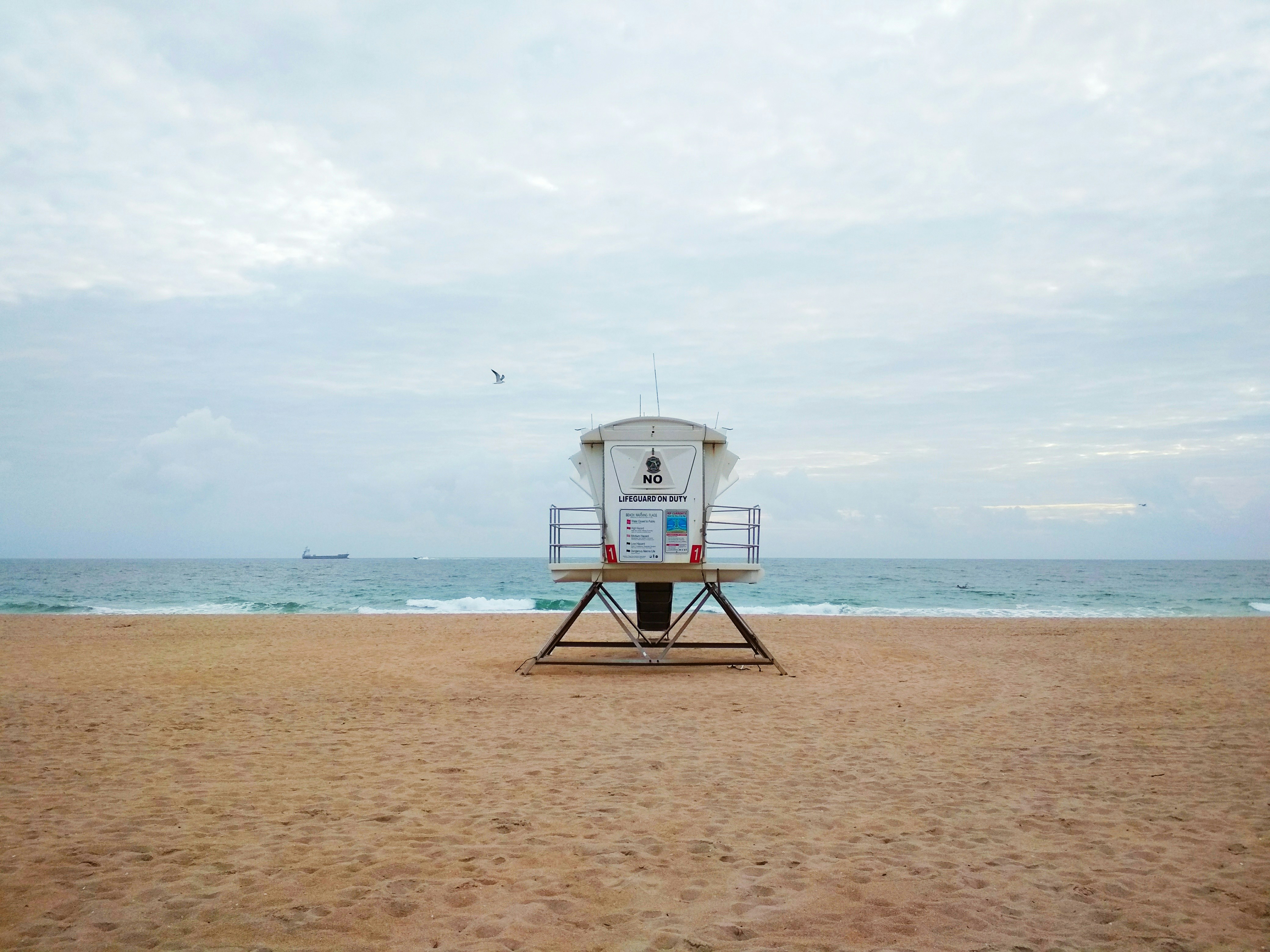 The beach is closed