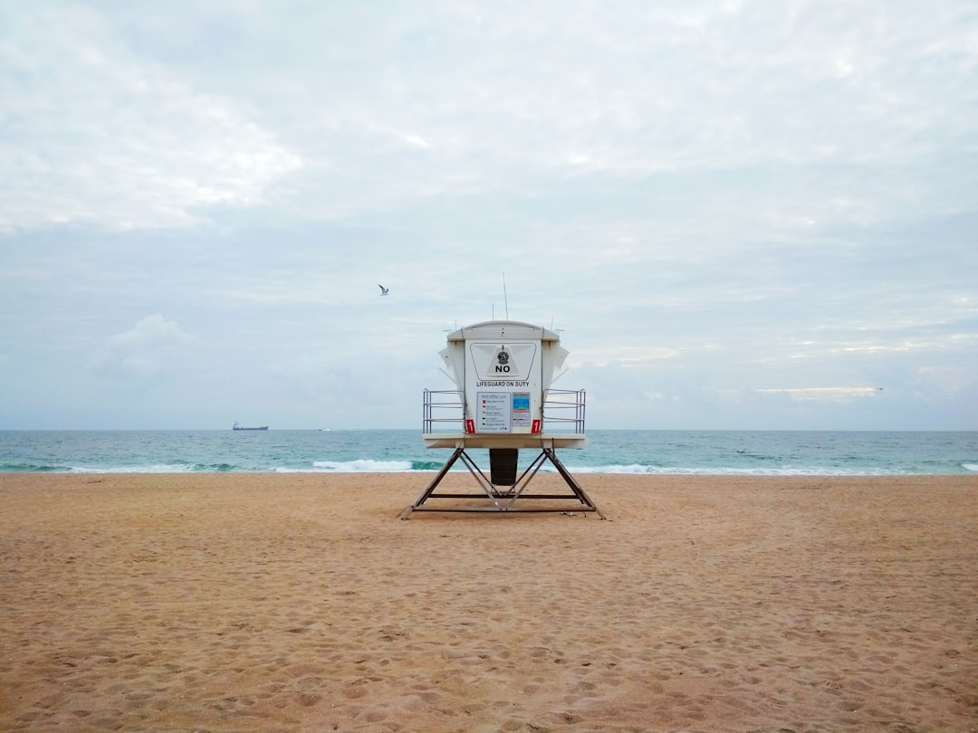 The beach is closed