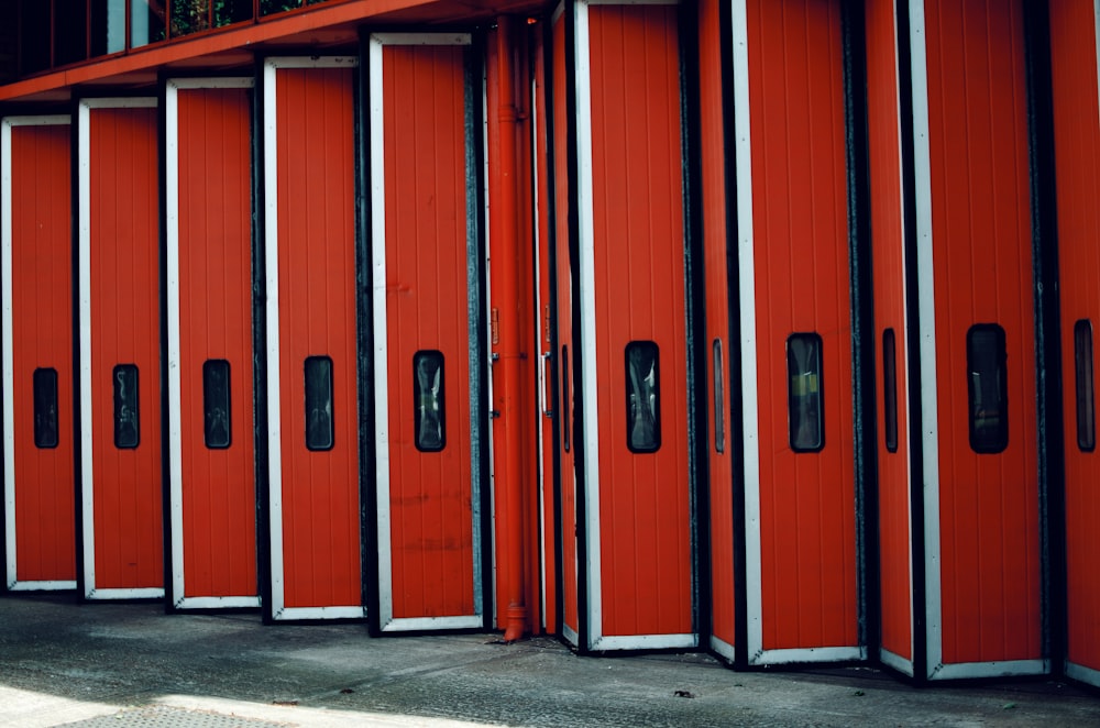 selective color red and black wall