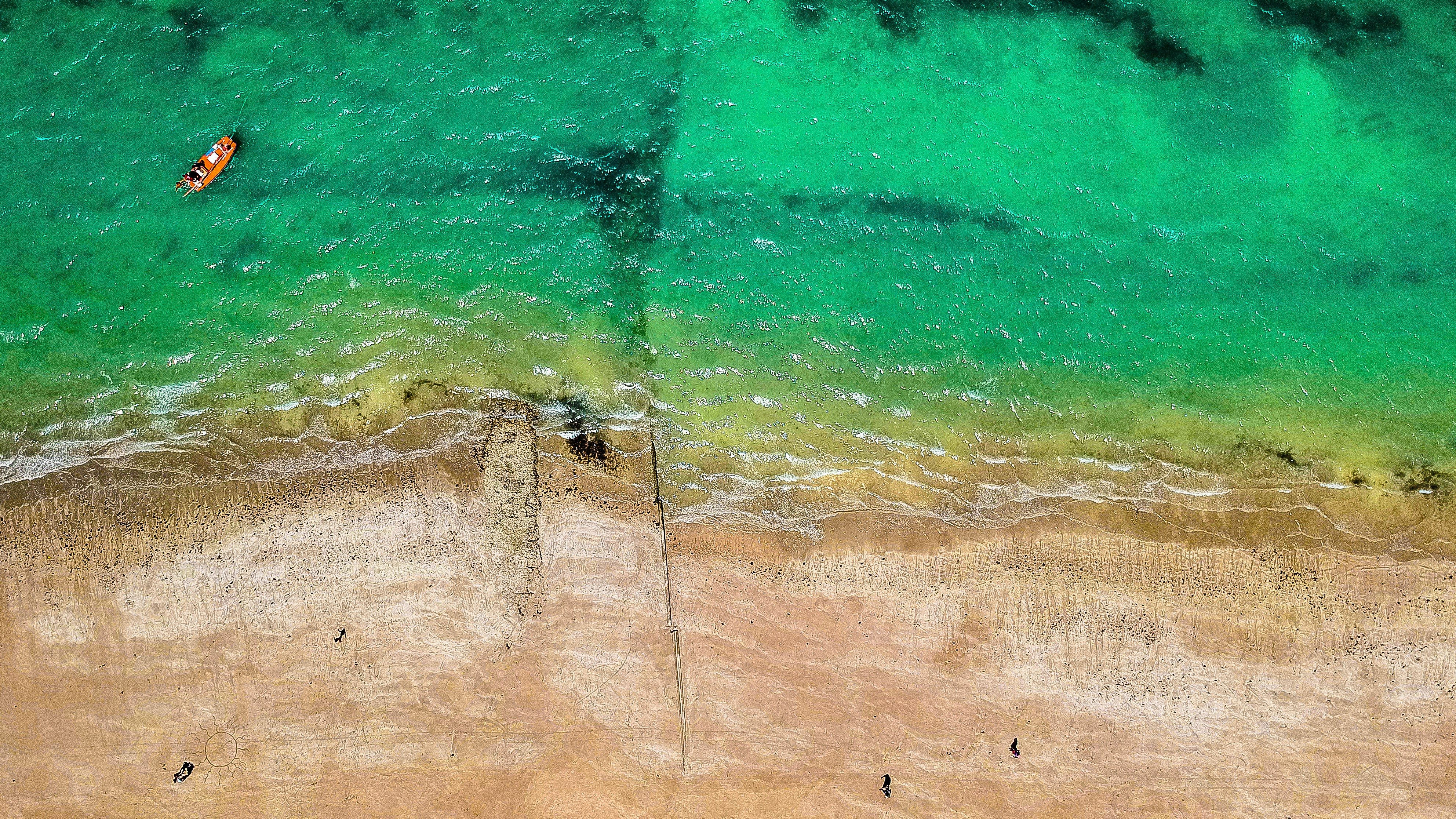 aerial photography of seashore