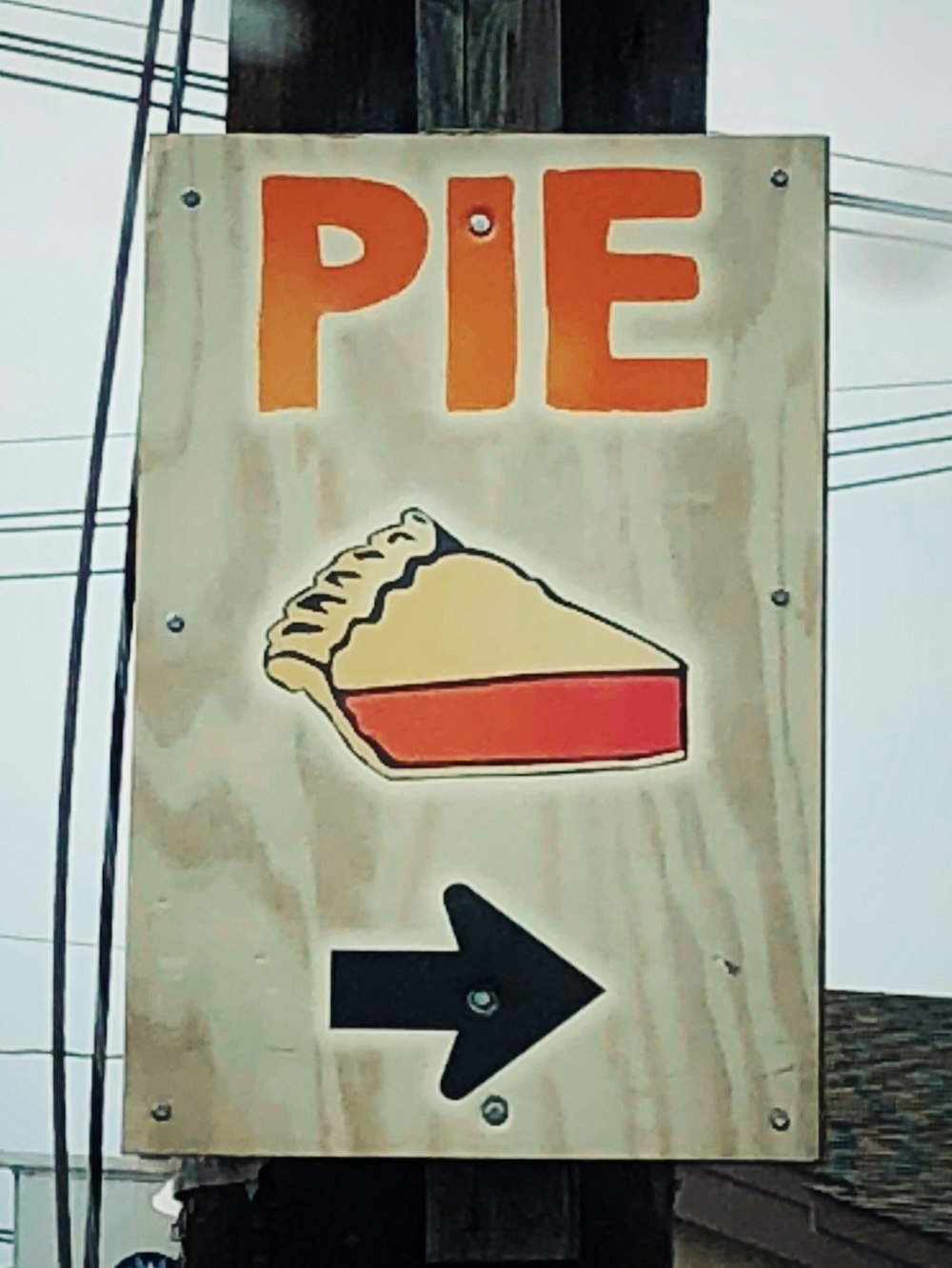 pie sign