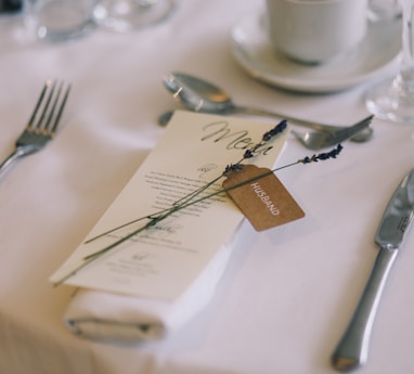 silver fork and silver bread knife