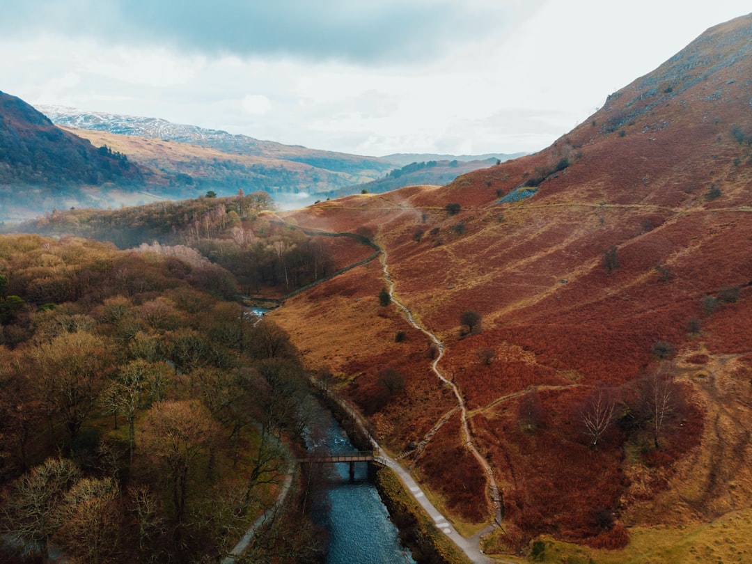 landscape photography of brown hills