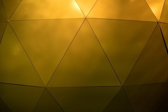 gold geodesic wall