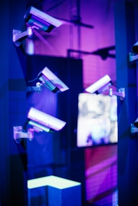 six bullet surveillance cameras