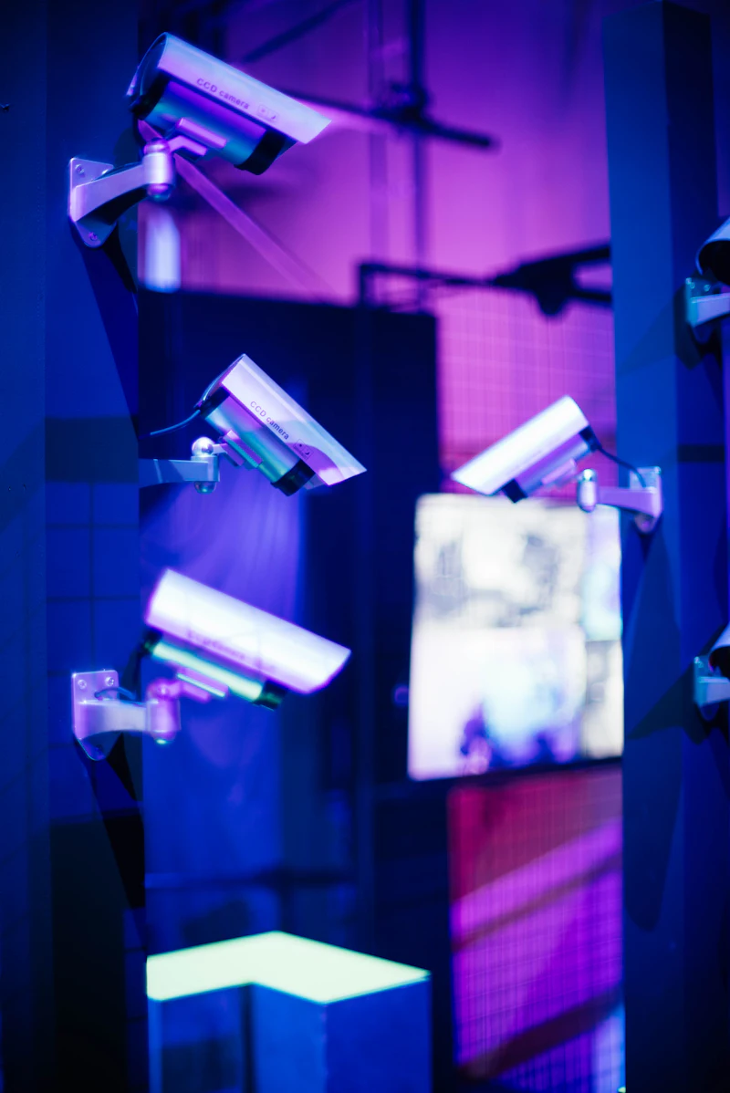 Ensemble de caméras de vidéosurveillance