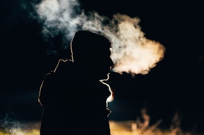silhouette photography of man