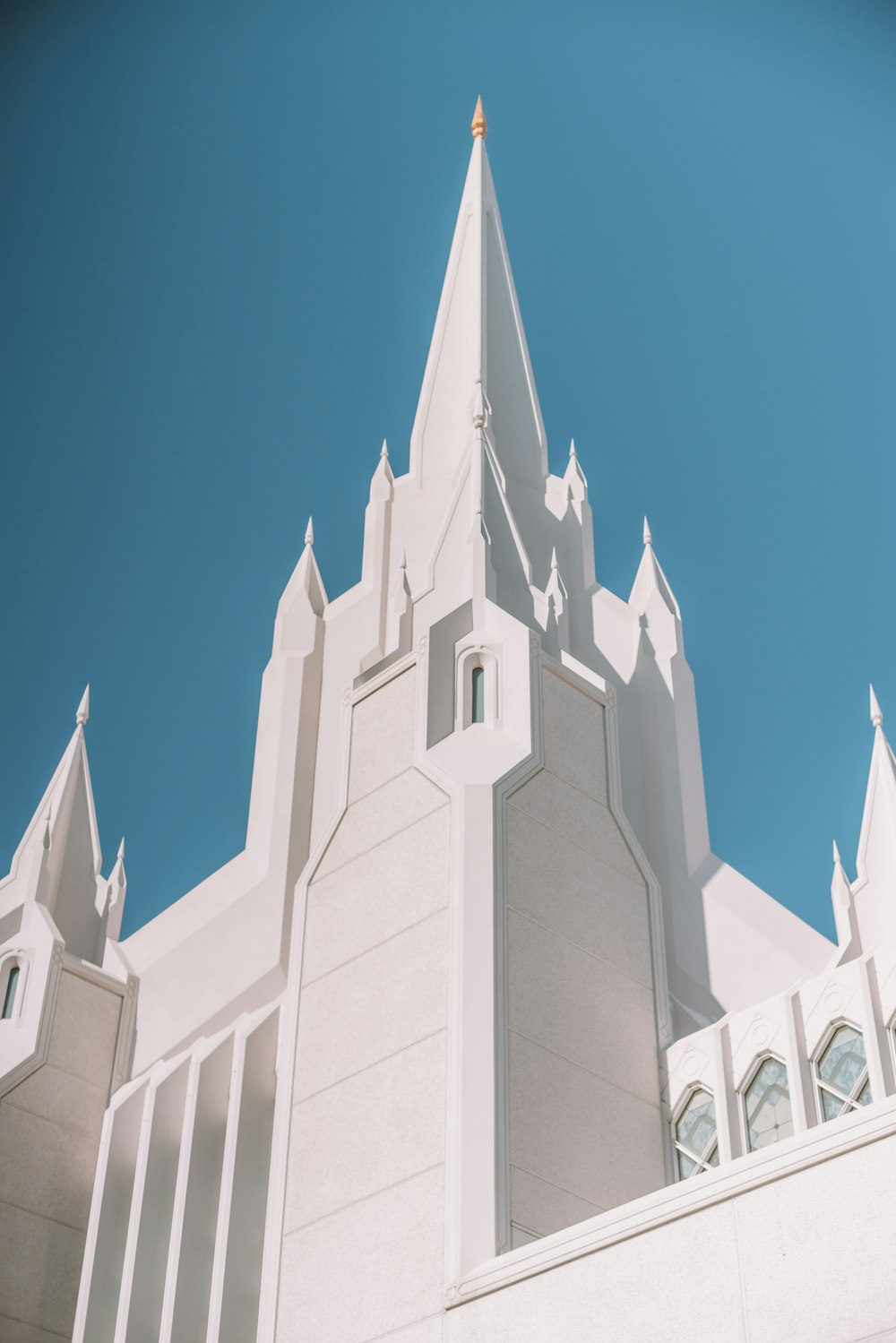 low angle photo of white cathedral