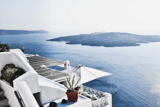 view in Santorini during a holiday planned by Francesco Margaretini