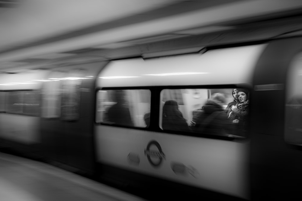 tanning photography of moving train