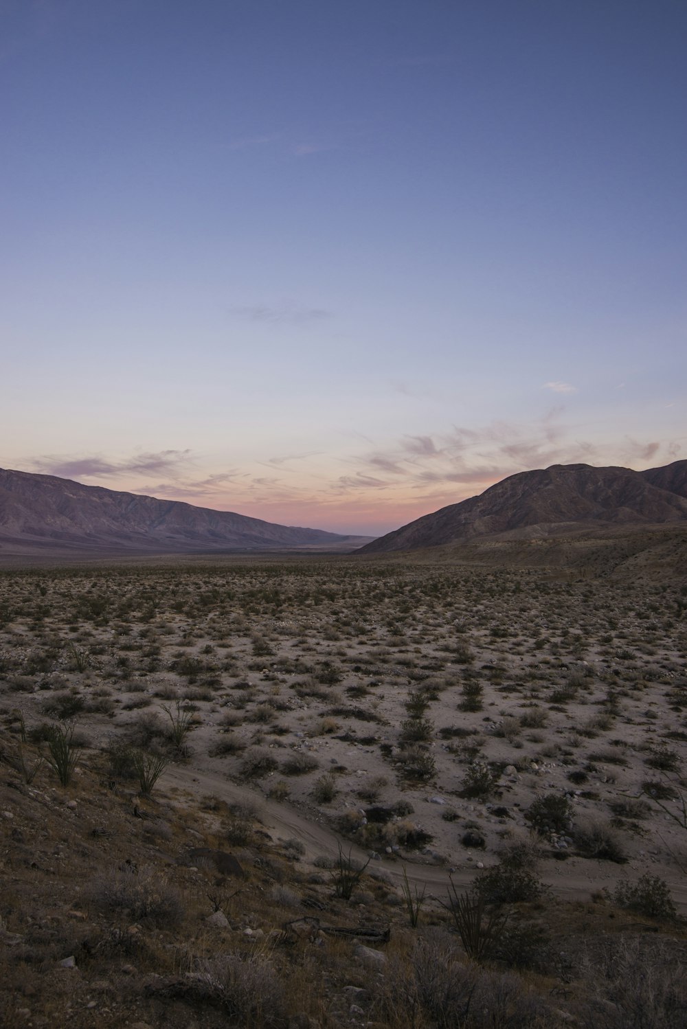 photo of barren land during golden hour