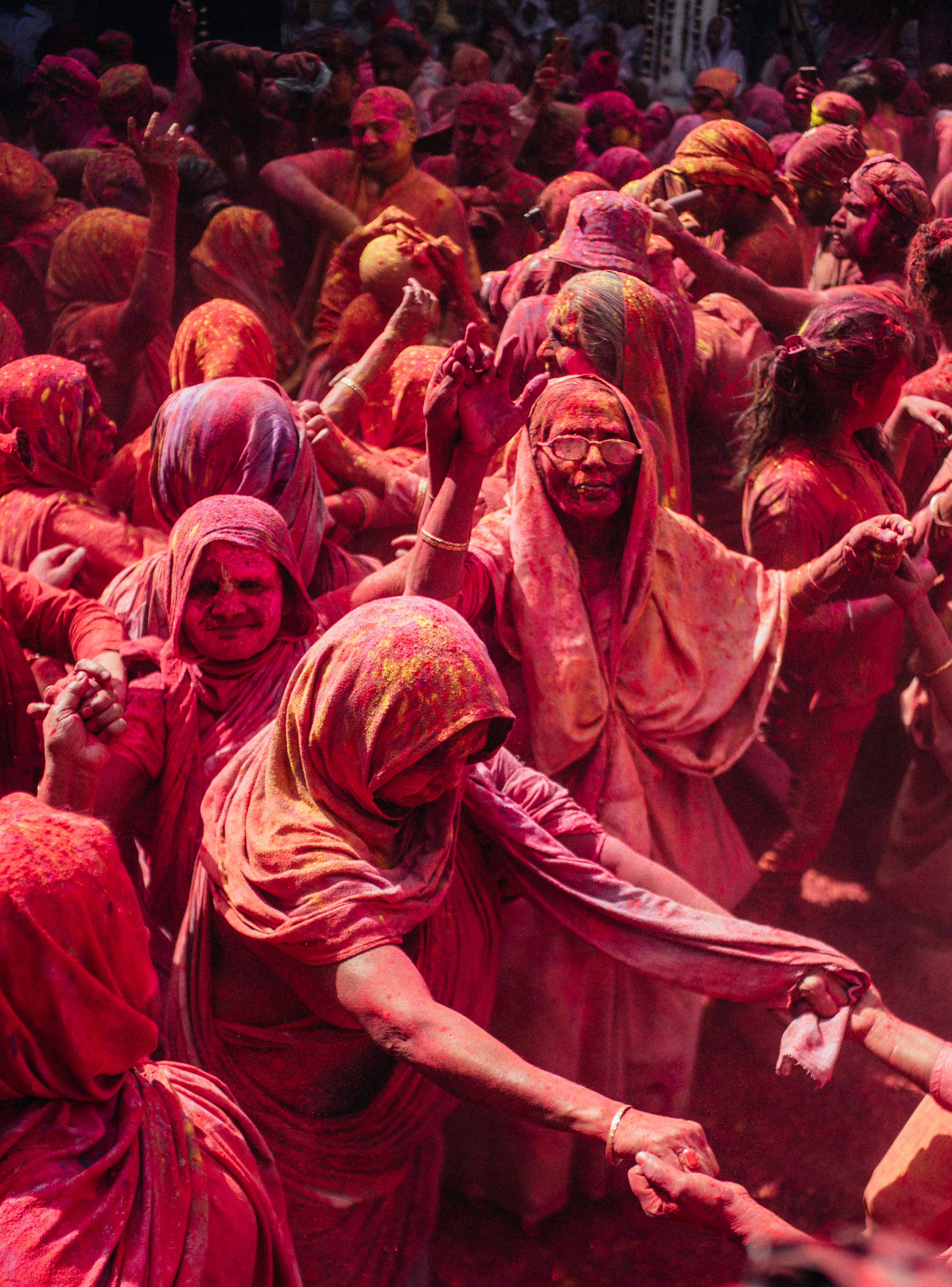 Hinduism demands women renounce earthly pleasures after the death of their husbands. Thus celebrating Holi has been forbidden for Hindu widows for 400 years. But for the last couple of years in Vrindavan - NGO Sulabh international organise a special gathering for widowed women to celebrate Holi. This was an incredibly emotional experience.