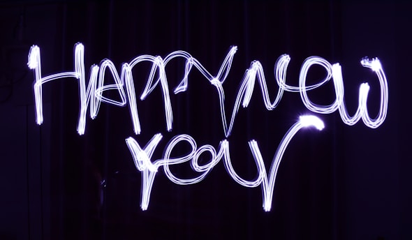 Happy New Year text