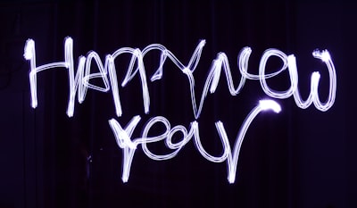 happy new year text new year's zoom background